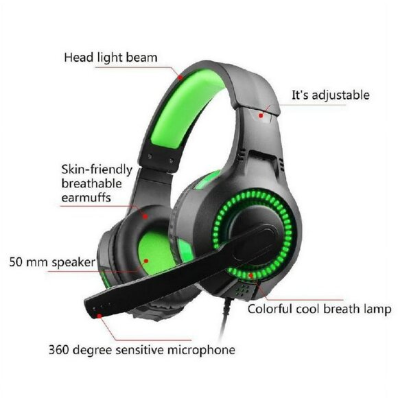 Gaming Headphones w/Microphone - Picture 6 of 6